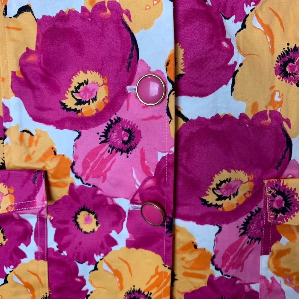 Joan Rivers‎ Pink & Yellow Floral Blazer - Picture 8 of 14